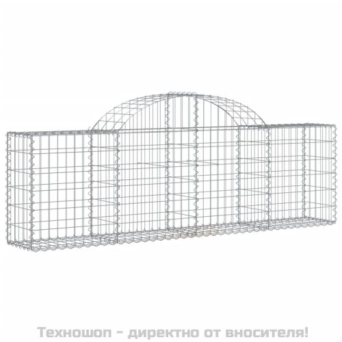 Дъговидна габионна кошница 200x30x60/80 см поцинковано желязо