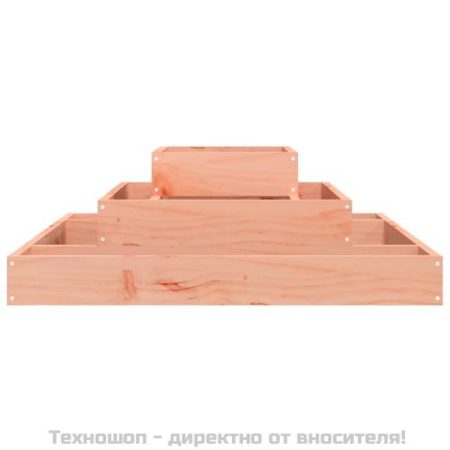 Плантер, 80x80x27 см, масивна дугласка дървесина