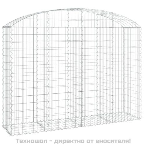 Дъговидна габионна кошница 200x50x140/160 см поцинковано желязо
