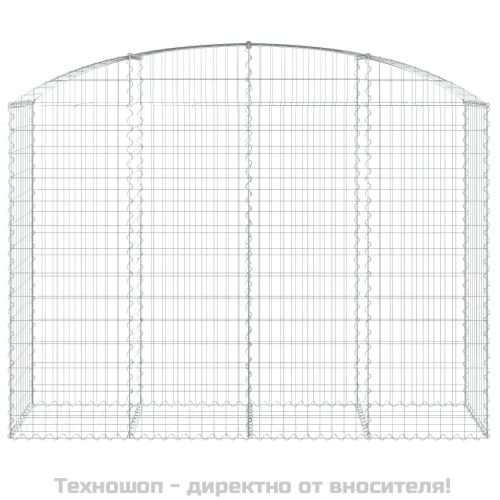 Дъговидна габионна кошница 200x50x140/160 см поцинковано желязо