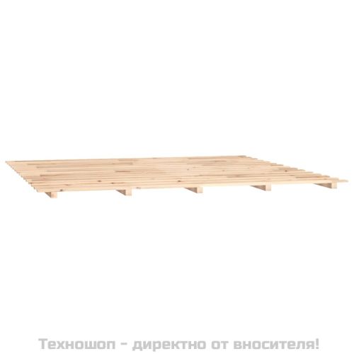 Рамка за легло, 200х200 см, бор масив