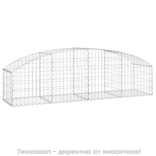 Дъговидна габионна кошница 200x50x40/60 см поцинковано желязо