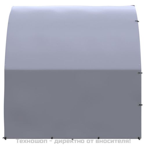 Птичарник на открито, 3x8x2 м, поцинкована стомана