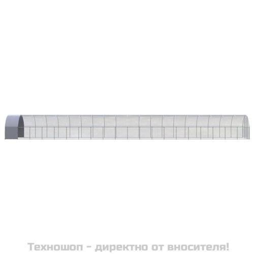 Птичарник на открито, 3x20x2 м, поцинкована стомана