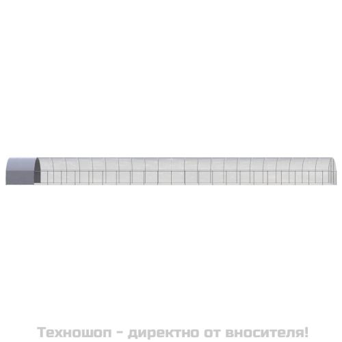 Птичарник на открито, 3x24x2 м, поцинкована стомана