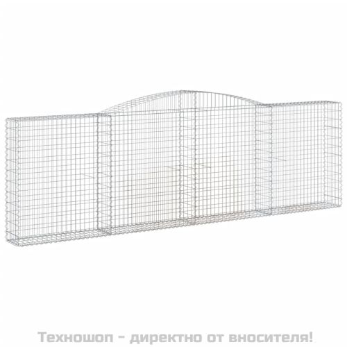 Габионни кошници арка 9 бр 400x30x120/140 см поцинковано желязо