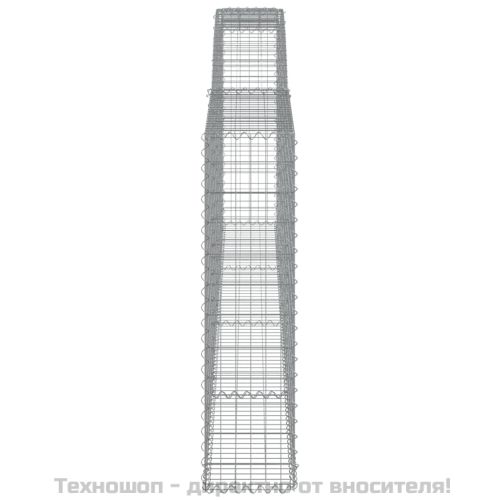 Габионни кошници арка 9 бр 400x30x120/140 см поцинковано желязо