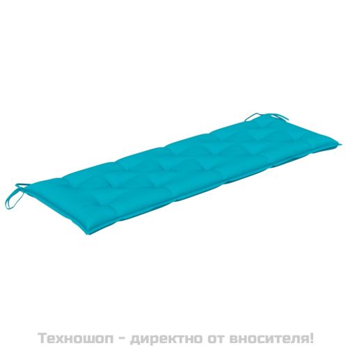 Възглавница за градинска пейка тюркоаз 150x50x7 см оксфорд плат