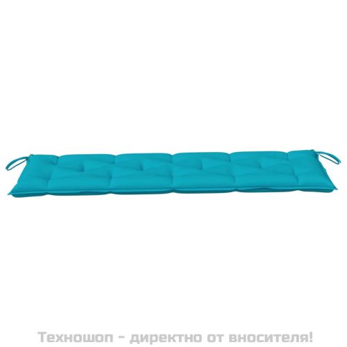 Възглавница за градинска пейка тюркоаз 150x50x7 см оксфорд плат