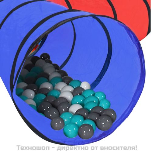 Детски тунел за игра с 250 многоцветни топки