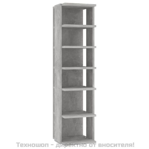 Шкафове за обувки, 2 бр, бетонно сиви, 27,5x27x102 см