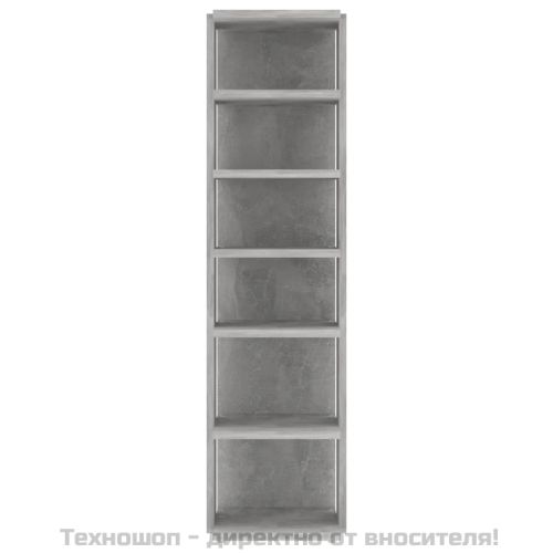 Шкафове за обувки, 2 бр, бетонно сиви, 27,5x27x102 см