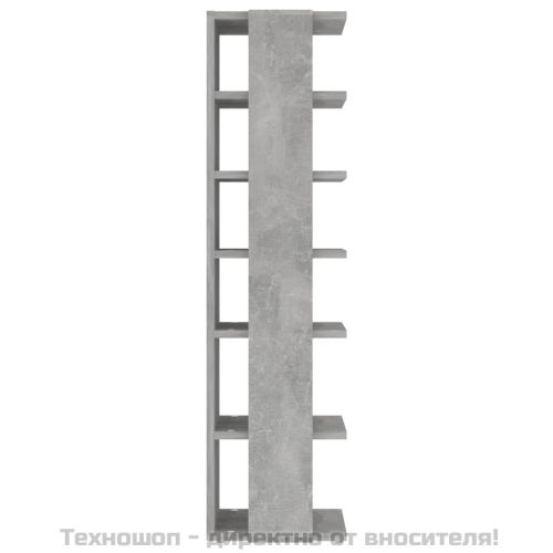 Шкафове за обувки, 2 бр, бетонно сиви, 27,5x27x102 см