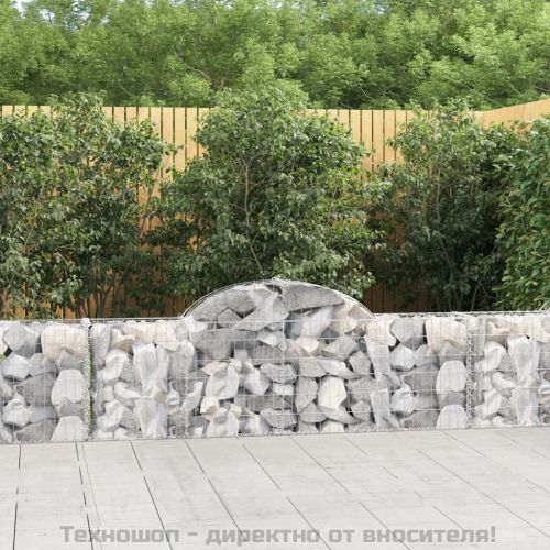 Габионни кошници арка 7 бр 200x30x60/80 см поцинковано желязо