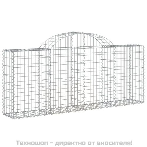 Габионни кошници арка 3 бр 200x30x80/100 см поцинковано желязо