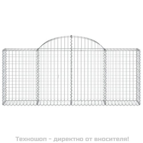 Габионни кошници арка 3 бр 200x30x80/100 см поцинковано желязо