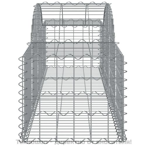 Габионни кошници арка 3 бр 200x50x40/60 см поцинковано желязо