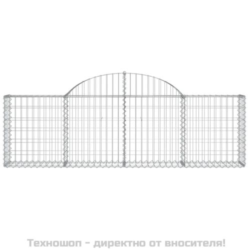 Габионни кошници арка 4 бр 200x30x60/80 см поцинковано желязо