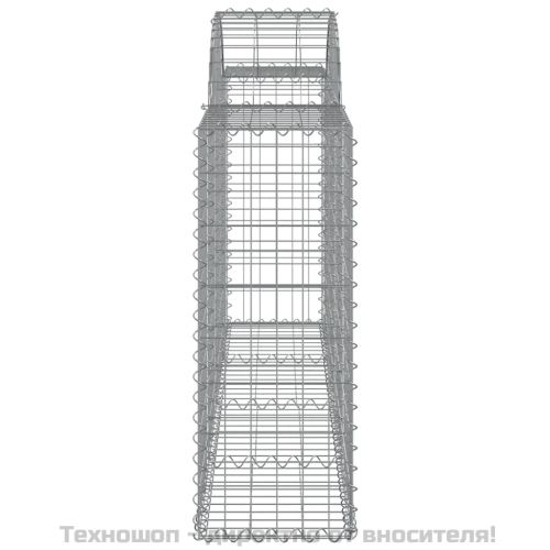 Габионни кошници арка 3 бр 200x30x80/100 см поцинковано желязо