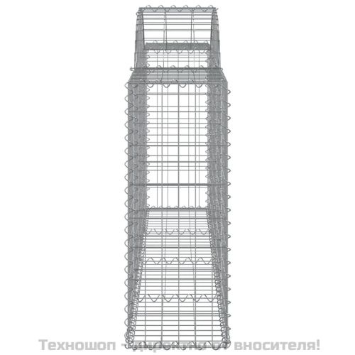 Габионни кошници арка 7 бр 200x30x80/100 см поцинковано желязо