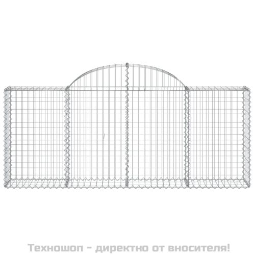 Габионни кошници арка 8 бр 200x30x80/100 см поцинковано желязо