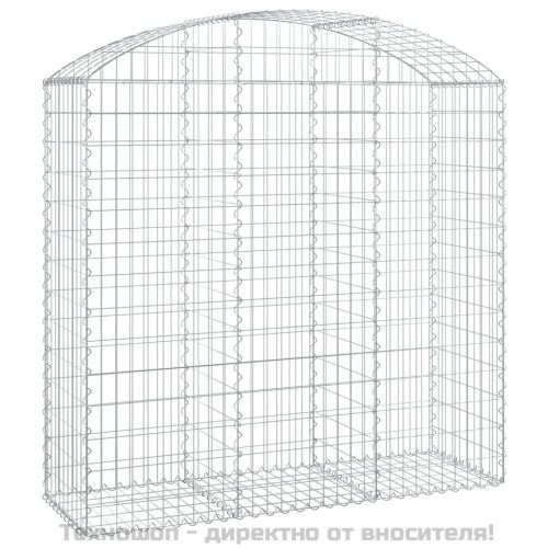 Дъговидна габионна кошница 150x50x140/160 см поцинковано желязо