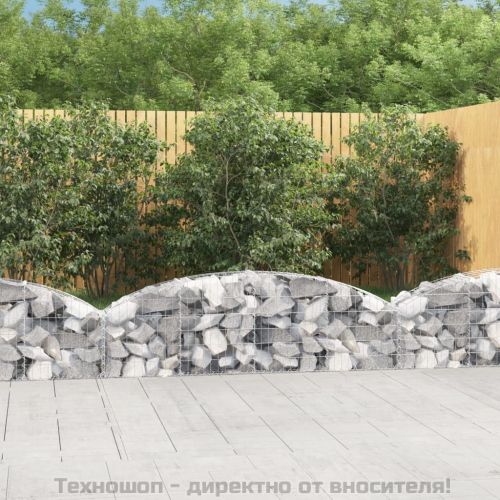 Дъговидна габионна кошница 200x30x40/60 см поцинковано желязо