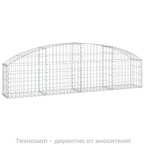 Дъговидна габионна кошница 200x30x40/60 см поцинковано желязо