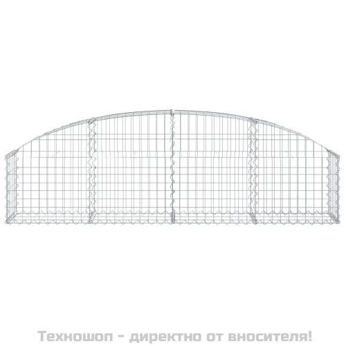 Дъговидна габионна кошница 200x30x40/60 см поцинковано желязо