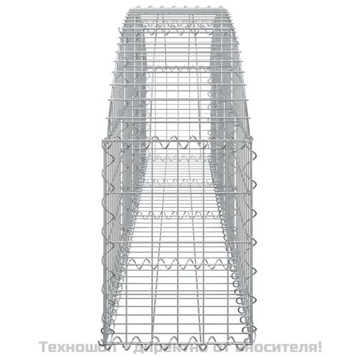Дъговидна габионна кошница 200x30x40/60 см поцинковано желязо