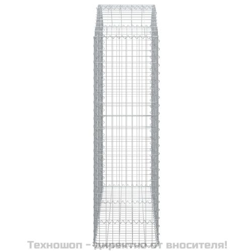 Дъговидна габионна кошница 150x50x160/180 см поцинковано желязо