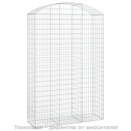 Дъговидна габионна кошница 150x50x220/240 см поцинковано желязо