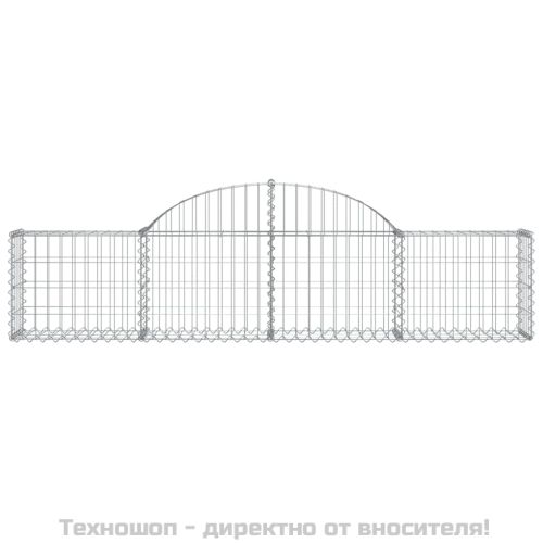 Дъговидна габионна кошница 200x30x40/60 см поцинковано желязо