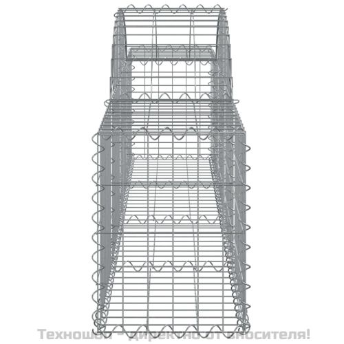 Дъговидна габионна кошница 200x30x40/60 см поцинковано желязо