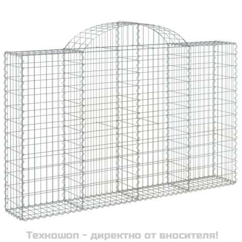 Габионни кошници арка 2 бр 200x30x120/140см поцинковано желязо