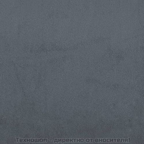 Разтегателен диван с възглавници, тъмносив, кадифе