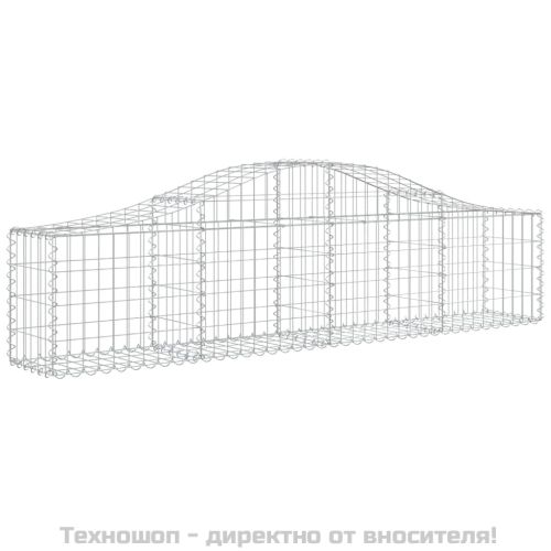 Дъговидна габионна кошница 200x30x40/60 см поцинковано желязо