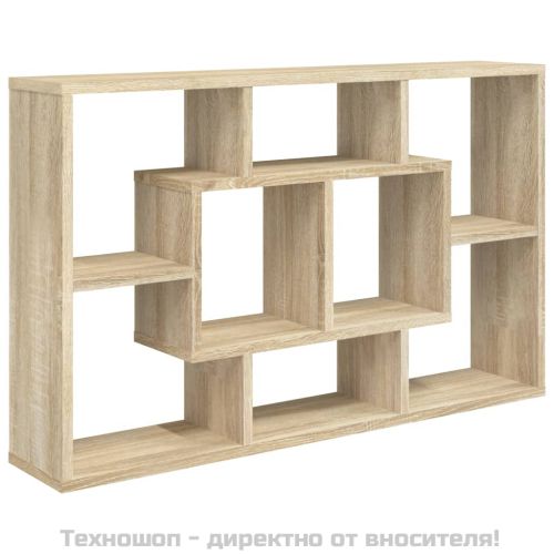Стенен рафт, дъб сонома, 85x16x52,5 см, инженерно дърво