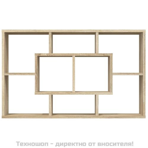 Стенен рафт, дъб сонома, 85x16x52,5 см, инженерно дърво