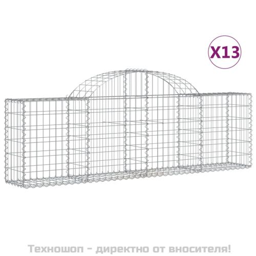 Габионни кошници арка 13 бр 200x30x60/80 см поцинковано желязо