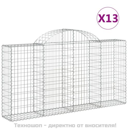 Габионни кошници арка 13 бр 200x30x100/120см поцинковано желязо