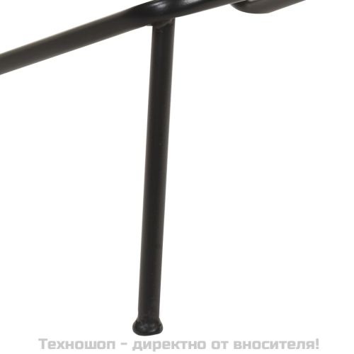Бар табуретки, 4 бр, кафяви, естествена кожа