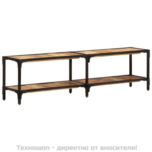 ТВ шкаф, 150x30x41 см, масивно мангово дърво