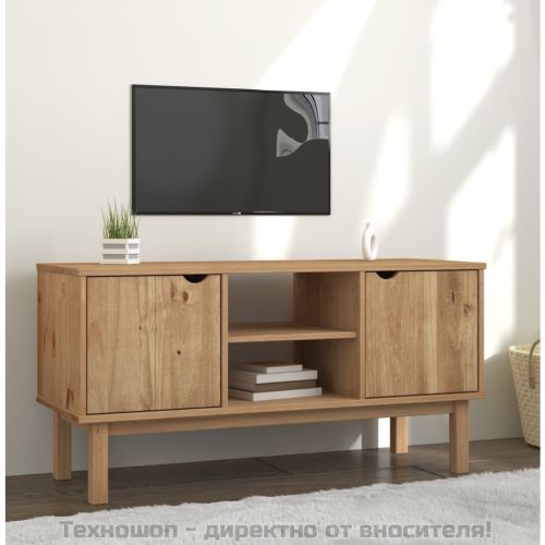 ТВ шкаф OTTA, 113,5x43x57 см, борово дърво масив