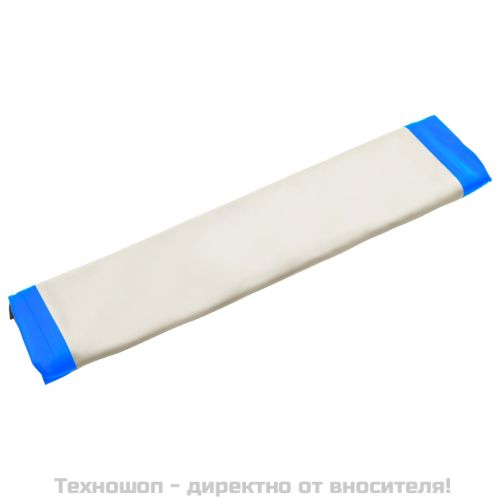 Надуваема плаваща платформа, синьо и бяло, 200x150x15 см