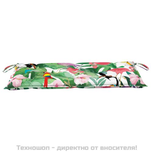 Възглавница за градинска пейка цветна 100x50x7 см оксфорд плат