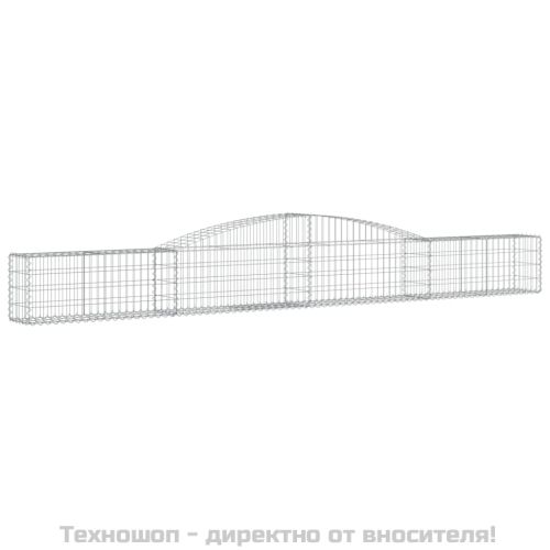 Дъговидна габионна кошница 400x30x40/60 см поцинковано желязо