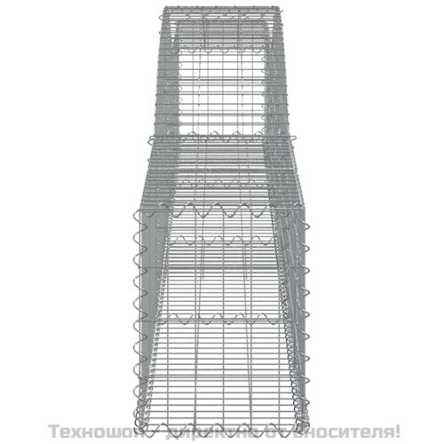 Дъговидна габионна кошница 400x30x40/60 см поцинковано желязо