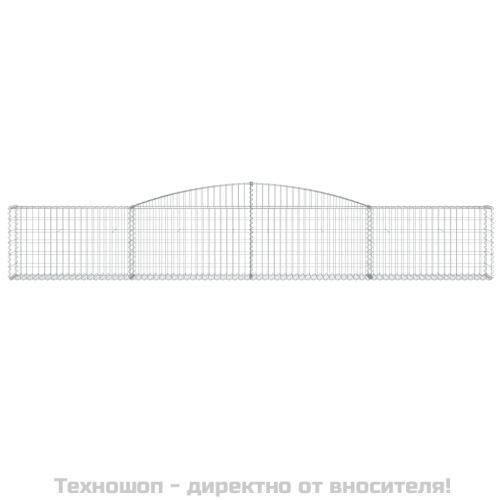 Дъговидна габионна кошница 400x30x60/80 см поцинковано желязо