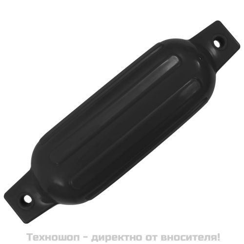 Броня за лодка 4 бр черна 41x11,5 см PVC